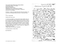 Anteprima di Lo assicura che gode della piena fiducia dei Superiori, ma lo avvisa che deve sempre tenersi pronto per un eventuale trasloco.