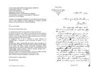 Anteprima di Gli consiglia di attendere un po' di tempo prima di fare una visita in Italia. Riguardo ai debiti suggerisce di rivolgersi a qualche persona influente del Governo. Assicura preghiere.