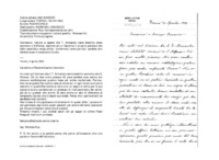 Anteprima di Venuto a sapere che T. Armanda viene stabilito come economo a S.Alfonso, esprime ad un Canonico il proprio pensiero che detto sacerdote venga ancheconfermato come parroco: sarebbe atto deferente per il compianto Curato.