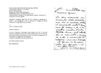 Anteprima di Ringrazia della lett. del 12.10 relativa al compianto D. Rocca L. e desidera consegnarla al biografo del defunto. (Il destinatario è un avvocato.)