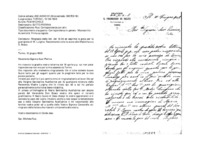 Anteprima di Ringrazia della lett. del 10.04 ed esprime la gioia per la guarigione di M.Luigina. Raccomanda tutte le suore alla Madonna e a D. Bosco.