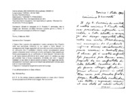 Anteprima di Chiede di occuparsi di D. Piccolo F. ammalato, che in viaggio per Soverate vorrebbe fermarsi qualche giorno a Roma. Il medico curante consiglia didifferire il viaggio.
