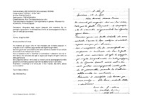 Anteprima di Ringrazia degli auguri pasquali che ricambia. Dà un consiglia riguardantela confessione e invita ad accompagnare la Sig.ra Cerruti nella gita promessa.