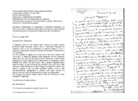 Anteprima di Raccomanda di compiacere il marchese Volpelandi. Ha letto vari articoli in difesa dei sales. Spera che presto la casa di Bernal ovvierà alla carenzadi personale. Allega alcune lett. da recapitare.