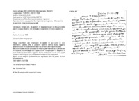 Anteprima di Unisce lett. da spedire. È dispiaciuto per la chiusura della casa S. Luigi a Rosario. Gli consiglia di scegliersi un bravo segretario.
