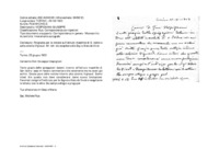 Anteprima di Ringrazia per le notizie sull'istituto maschile di S. Isidro e sulla colonia Vignaud. All. lett. da recapitare alla Sig.ra Alais de Vivot.