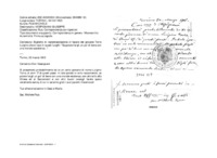 Anteprima di Biglietto di raccomandazione in favore del giovane Torre Luigino che si reca in questi luoghi: Se potete fargli un po' di bene con una morale assistenza....