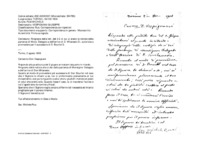 Anteprima di Ringrazia della lett. del 2.6 in cui vi erano le notizie della partenza di Mons. Delegato e dell'arrivo di D. Milanesio D.; autorizza a provvedere peril successore di D. Bourlot S.