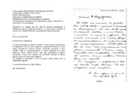 Anteprima di In risposta alla lett. dell'11.3 approva pienamente le disposizioni date alpersonale direttivo, e a suo tempo manderà le nomine; a D. Taddeo (Remotti)raccomanda di andare d'accordo.