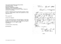 Anteprima di Conferma di aver visto e comunicato al Consiglio il vitalizio fatto con D. Goletti Michele e adesso stanno aspettando una copia fedele della scrittura.