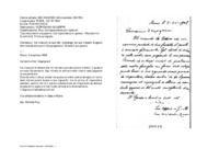 Anteprima di Ha ricevuto le sue lett. portategli da suo fratello Eugenio che intende entrare in Congregazione. Chiede il suo parere.
