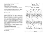 Anteprima di Gli consiglia di continuare a consigliarsi con D. Vespignani G. per chiarire i dissensi, e di assisterlocon affetto neli suoi continui capogiri. È dispiaciuto per il sacrilego attentato alla loro chiesa.