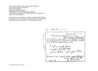 Anteprima di Invia un pensiero di D. Bosco. Ringrazia per gli auguri di buon onomastico.Si congratula per il posto che ha preso del compianto D. Mazzarello A. allaCappella degli Italiani.