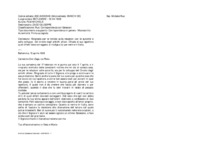 Anteprima di Ringrazia per le notizie sulle relazioni con le autorità e sullo sviluppodel circolo degli antichi allievi. Chieda al suo ispettore quali difetti deve correggere; si rivolga a lui per venire in Italia.