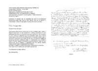 Anteprima di Si adoperi per far progredire gli studi e usi attenzione all'economia dellacasa. Dica al Can. Sarnari che non si disturbi a rispondergli. D. Berto G. gli spedirà il documento che ha chiesto.