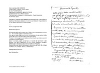 Anteprima di Lettera del Rettor Maggiore SDB, che ringrazia una Benefattrice [anonima] per la sua offerta a beneficio delle opere salesiane e le invia una lettera di ringraziamento di Don Bosco riprodotta in fotozincotipia.