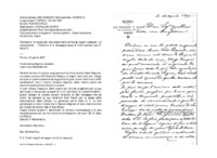 Anteprima di Si scusa per non averle fatto prima gli auguri pasquali. Le raccomanda l'Oratorio di S. Giuseppe causa di molti pensieri per D. Nardi V.