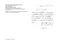 Anteprima di Lo invita a fissare un posto nel collegio che ritiene più opportuno per un giovane raccomandatogli.