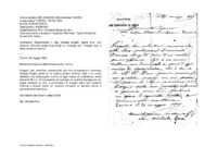Anteprima di Raccomanda il Sig. Danese Angelo, padre d'un loro chierico, affinché possa procurargli un impiego per i bisogni suoi e della consorte inferma.