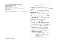Anteprima di Ringrazia dell'offerta e invia una lett. di D. Bosco riprodotta in fotozincotipia. (All. lett. suddetta.)