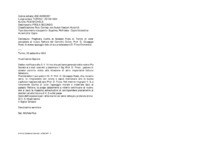Anteprima di Preghiera rivolta al Sindaco Frola di Torino di voler concedere al nuovo Rettore del Convitto Civico, Prof. D. Giuseppe Rossi, lo stesso appoggio dato al suo predecessore D. Finco Domenico.