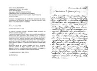 Anteprima di Incoraggiamento per le difficoltà incontrate nel cambio d'occupazione [da consigliere scolastico a catechista e prefetto della casa di Lima]. Assicurazione di preghiere.