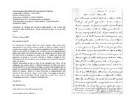Anteprima di Si rallegra per la nuova destinazione e per l'inizio del ministero della predicazione. Porge condoglianze per la morte della sorella.