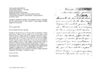 Anteprima di Consigli per risolvere i suoi problemi di salute lì a Santiago del Cile, senza tornare in Italia, poiché il lungo viaggio potrebbe peggiorare la situazione. Assicurazione di preghiere e del pieno appoggio dell'Isp. D. Nai L.