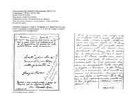 Anteprima di Manda a D. Nazzi G. un pensiero di D. Bosco, scritto di sua mano.Nel P.S.gli rivolge un paterno ringraziamento e incoraggiamento.