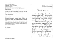 Anteprima di Invio della lett. da presentare all'Arciv. Mons. Jara Angel per il Congresso Salesiano da tenere in Cile [v. A4550377].