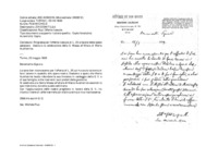 Anteprima di Ringrazia per l'offerta ricevuta di L. 29 a favore delle opere salesiane.Assicura la celebrazione della S. Messa all'Altare di Maria Ausiliatrice.