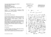 Anteprima di In rif. sua del O2/01/1900, lo ringrazia per l'offerta ricevuta di L. 4O.Presenta difficoltà per l'accettazionefra gli artigianelli del giovane dalui raccomandato.