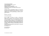 Anteprima di Notifica al Card.Segr. di Stato di S.S. che, tenuto conto della sua raccomandazione e del desiderio del S.Padre, ha incontrato Mons. Fiorenza Arciv. di Siracusa ed hanno combinato per una nuova fondazione sal. in quella città