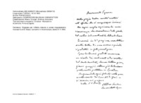 Anteprima di Ringrazia per l'offerta ricevuta e unisce ringraziamento manoscritto di D. Bosco, riprodotto in fotozincotipia, datato ai 01.11.1886 [All. 3 copie litografate, di cui una datata 8/2/1907]