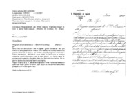 Anteprima di Ringraziamenti per offerta ricevuta. Preghiere. Auguri di liete e sante feste pasquali. [Modello di circolare, ms. allogr.].