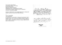 Anteprima di Raccomanda il Sig. Giuseppe Elsener Prof. di Schwyz che desidera trascorrere le vacanze nella Casa di Battersea.
