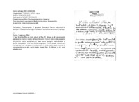 Anteprima di Raccomanda il giovane Giovanni Cerutti affinché lo accolga in Casa come famiglio e chiede di aiutarlo a cercare un impiego.