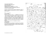 Anteprima di Avvisa che non dovrà mandare il falegname a D. Tozzi E. in Capetown. Considera controproducente una visita di D. Rabagliati E. alla sua Ispettoria.
