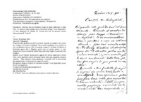 Anteprima di Informa che suo fratello Evasio è stato destinato a New York. Lo esorta a stare allegro ed a mantenere allegri i suoi dipendenti e il suo Ispettore [D. Macey C.]. Avvisa che non ha ancora trovato l'aiutante per D. Tozzi E.
