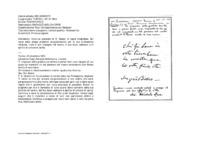 Anteprima di Invia un pensiero di D. Bosco, in copia litografata. Sul verso della stessa presenta congratulazioni per la sua professione religiosa. Loda il suo impegno nel lavoro, il suo buon esempio e lo spirito di unione di carità.