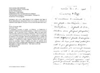 Anteprima di Lett. al dir. della Scuola di Arti e Mestieri del Capo di Buona Speranza per comunicare l'invio di un prete, un chierico e un coadiutore capo legatore. [Orig. con firma e nome del destinatario aut.]