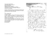 Anteprima di Raccomanda all'Isp. sal. dell'Inghilterra di accettare come pensionante il figlio del Sig. Catello Starace, benefattore dei salesiani, che deve perfezionarsi nella lingua inglese.