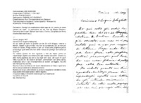 Anteprima di Consigli al vicedirettore della casa sal. di Londra su come trattare coi confr., in particolare col ch. Van de Weyer Giacomo. Comunica che il coad. Bertoni è arrivato a Torino. [Originale con firma e nome destinatario aut.]