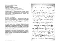 Anteprima di Assicura al vicedirettore della casa di Londra che sarà celebrata la messa chiesta dalla Sig.ra Fraulo. Comunica in confidenza che D. Campana è partito senza avvisare. [Orig. con firma, nome destinatario e correzioni aut.]