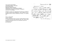 Anteprima di Invia lett. di D. Bujara Pietro che comunica la richiesta di D. Solarz di cambiare casa chiedendogli, in caso, di sostituirlo con D. Alessandro Kotula di Verona. [Originale con firma aut. - All. suddetta lett.]