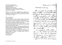 Anteprima di Lett. all'Isp. sal. dell'Inghilterra per chiedergli se è d'accordo sul progetto relativo a Capetown. Raccomanda di seguire l'educazione di un giovane che è stato in prigione. [Orig. con firma e nome destinatario autografi.]