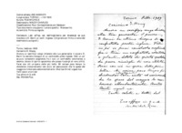 Anteprima di Lett. all'Isp. sal. dell'Inghilterra per chiedergli se può mandare a D. Barni un confr. inglese. [Originale con firma e nome del destinatario autografi.]