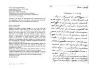 Anteprima di Lett. all'Isp. sal. dell'Inghilterra per raccomandargli di far fare il cappellano militare a preti secolari, e far smettere di fumare D. Burle. [Originale con firma e nome destinatario autografi.]