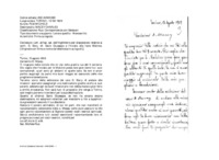 Anteprima di Lett. all'Isp. sal. dell'Inghilterra per disposizioni relative ai confr. D. Bary, ch. Savio Giuseppe e l'inviato alle Isole Malvine. [Originale con firma e nome del destinatario autografi.]