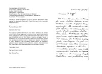 Anteprima di Chiede spiegazioni su alcune petizioni che partono dalla casa sal. di Capetown, diretta da D. Tozzi. [Orig. con firma e nome del destinatario aut.]